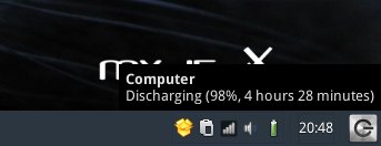 Reduced brighteness, battery life