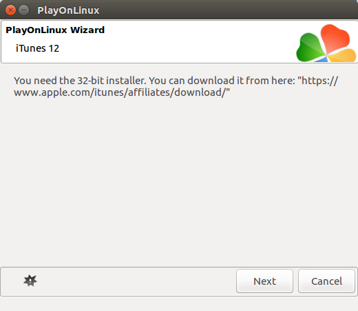Manual 32-bit installer setup