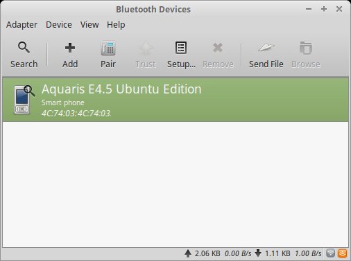 Bluetooth device found