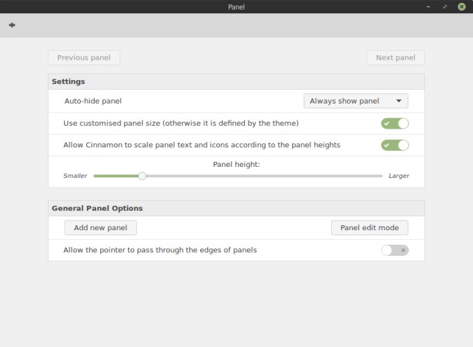 Panel height, tricky to find