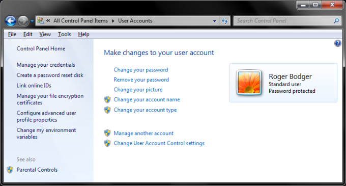 Account type changed