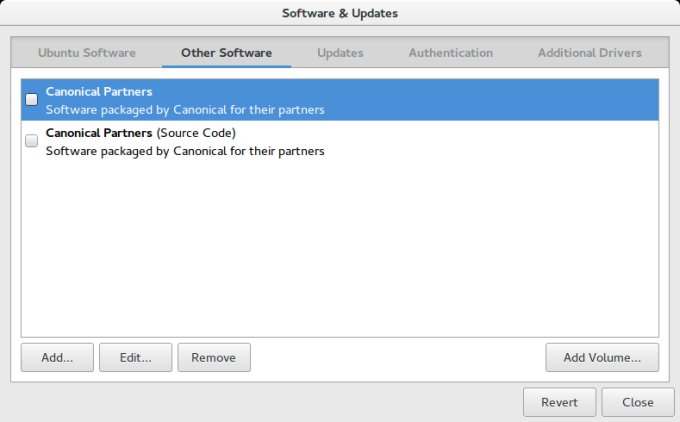 Cannot mark software sources