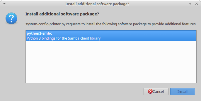 Smb package, why