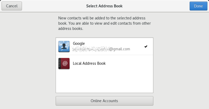 Address Book integration