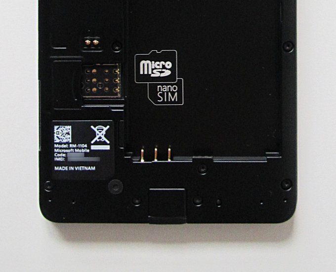 Back side, cover open