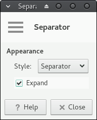 Expand separator