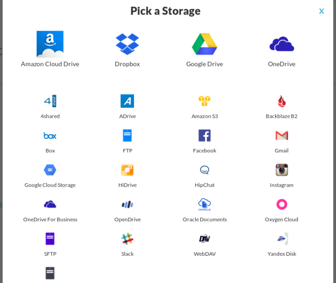 Choose storage