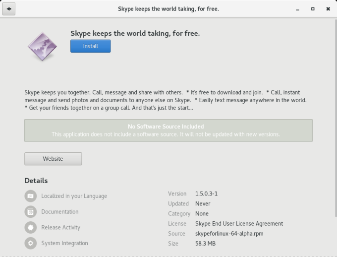 Install alpha version