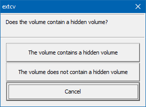 Hidden volume question