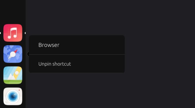 Icons cannot be pinned