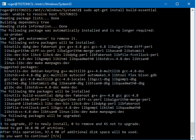 Install software with apt-get