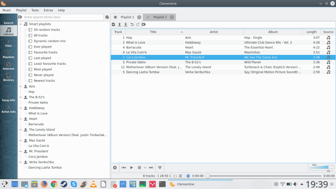 Main view, early results