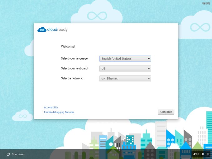 Language & network settings