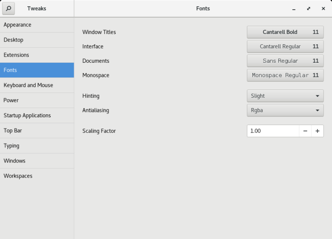 Fonts, settings do not work