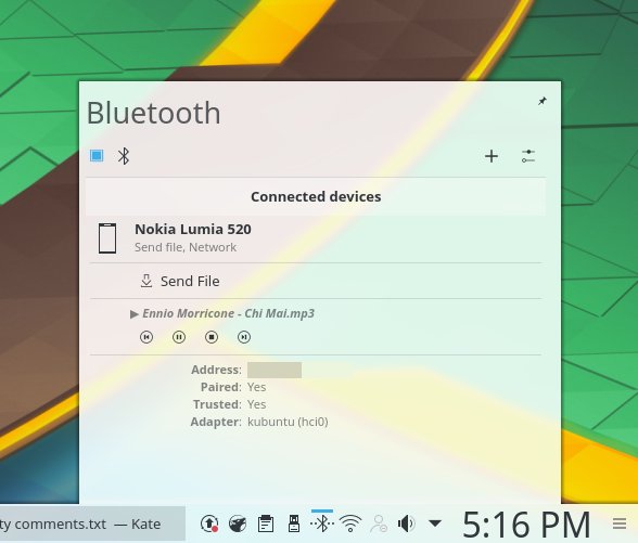MP3 playing from the phone