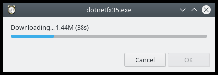 DotNET 3.5 installation