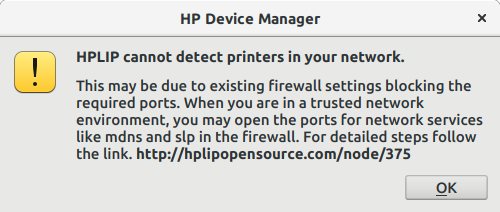Cannot detect device