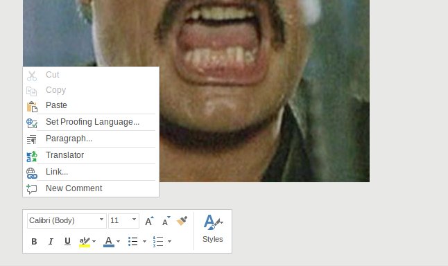Right click options, more