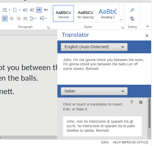 Translations, still wonky