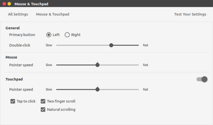 Vimix, system settings 1