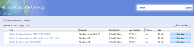 Standalone patch, download