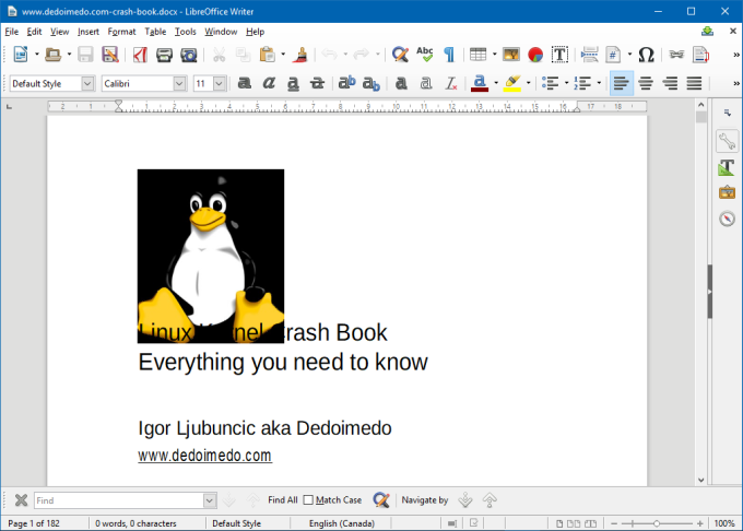 LibreOffice, bad formatting