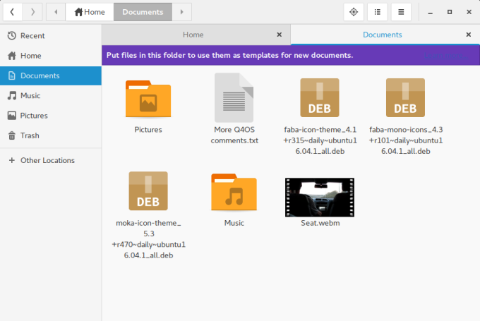 Templates, odd Documents folder behavior