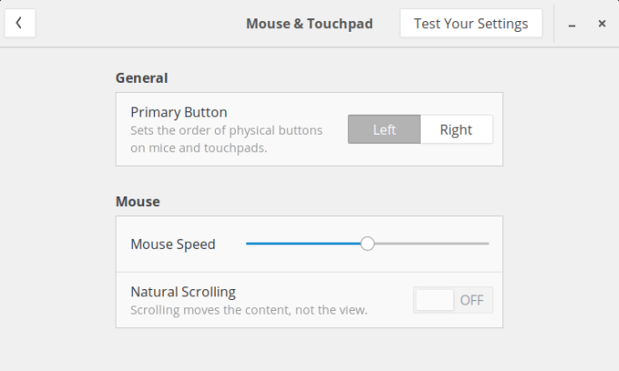 Touchpad config missing
