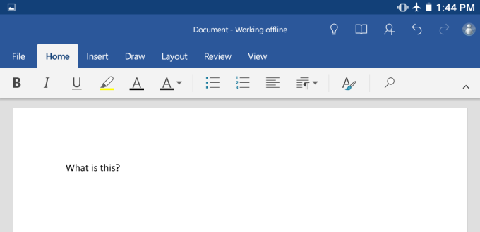 MS Office, Word, writing