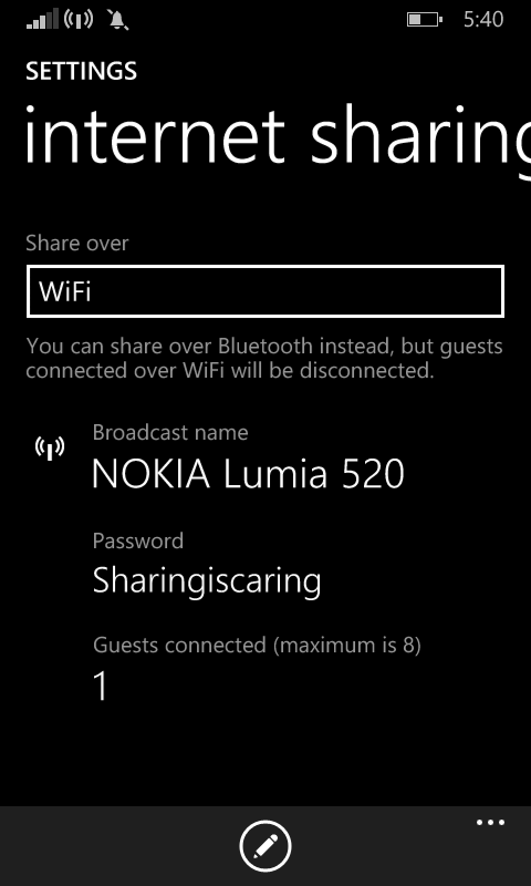 Nokia hotspot