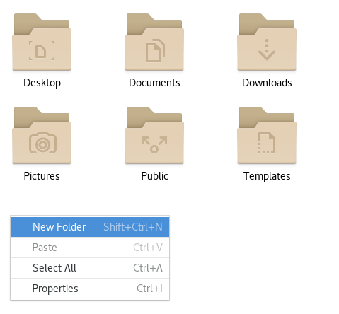 No new file right-click option