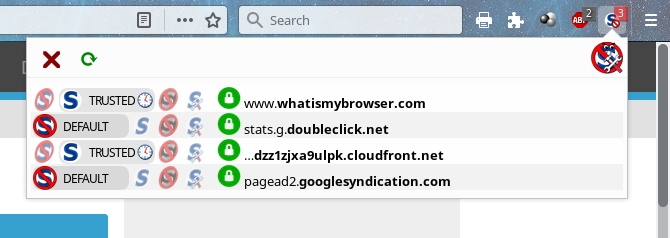 Temp allow, via trusted