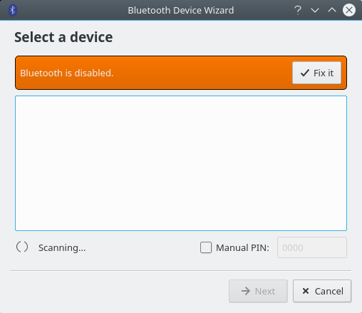 Bluetooth initially disabled