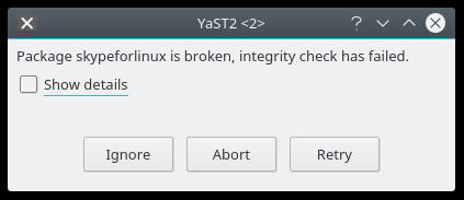 Package supposedly broken