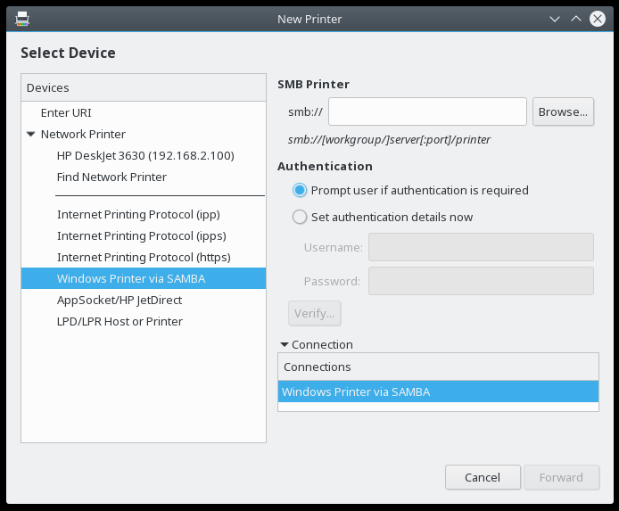 Printing, Gnome utility, FW on/off, Wireless, Samba