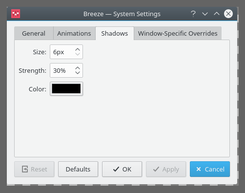 Small shadow, details