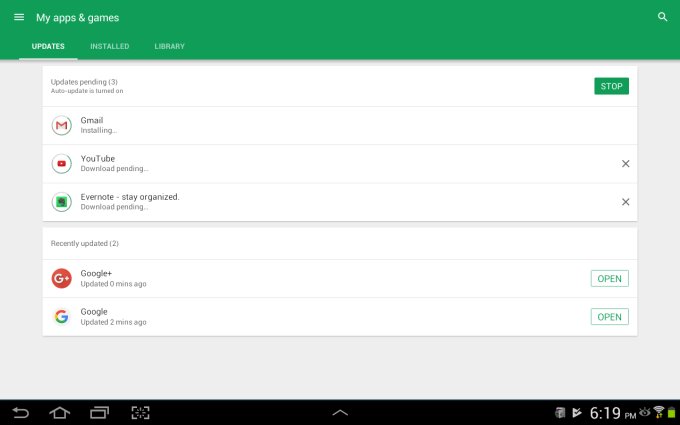 Additional software updates