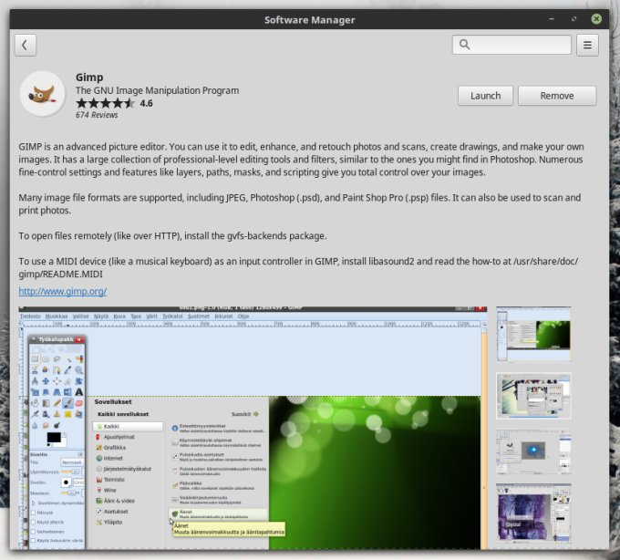 Software Manager, nice
