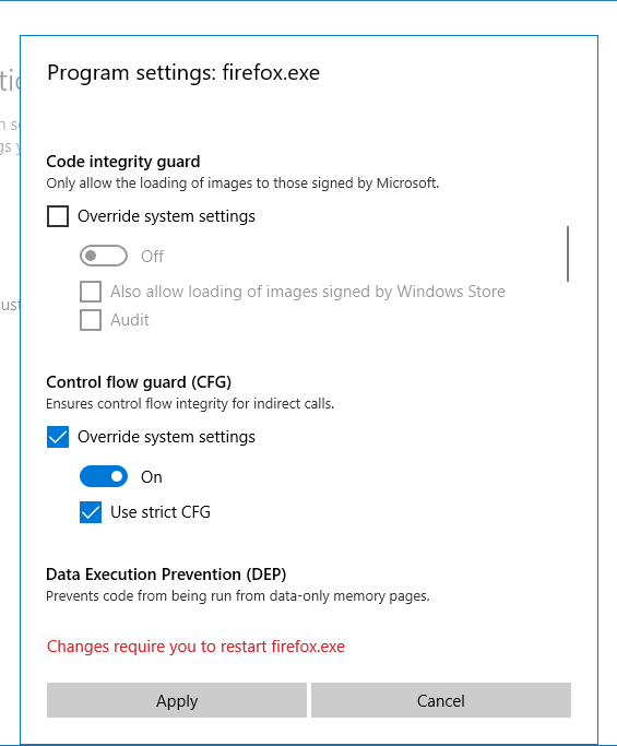 New UI, not as clear as EMET