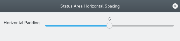 Status Area spacing