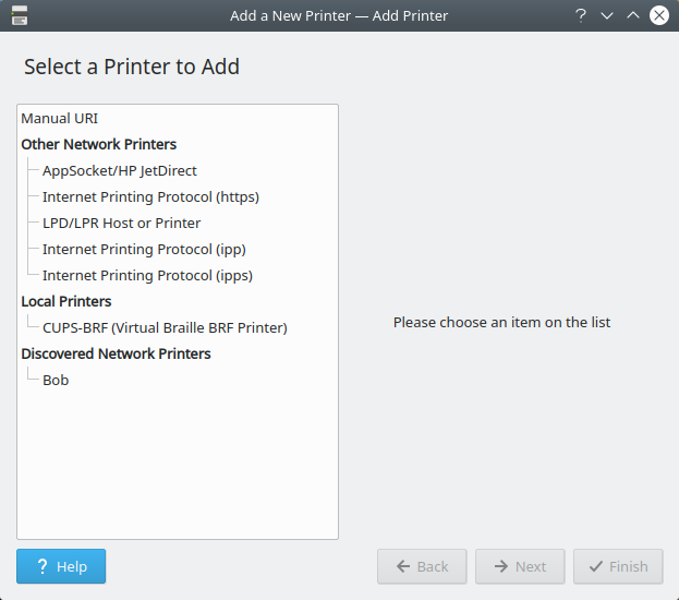 Printers, installed