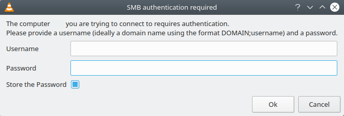 VLC, Samba connectivity