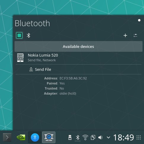 Bluetooth connected