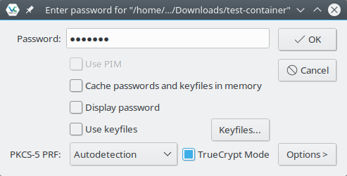 TrueCrypt mode