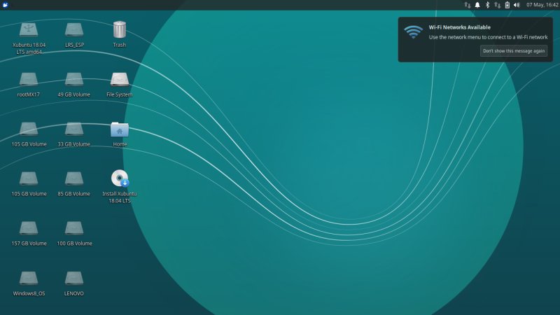 Live desktop, not pretty