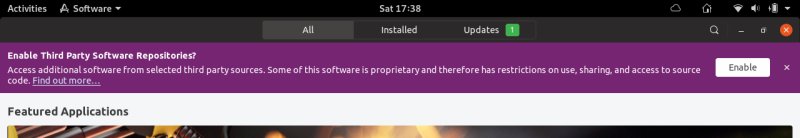 3rd party repos in Gnome Software