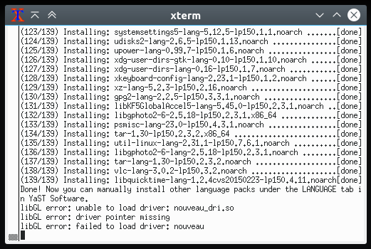 Language packs installation