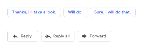 Auto responses, corny