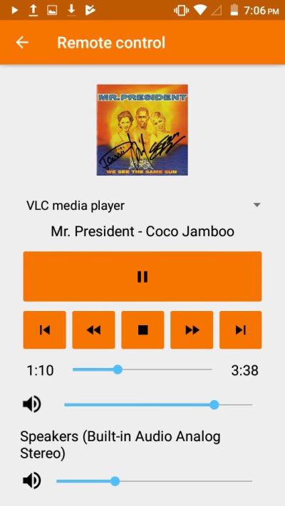 Remote media control