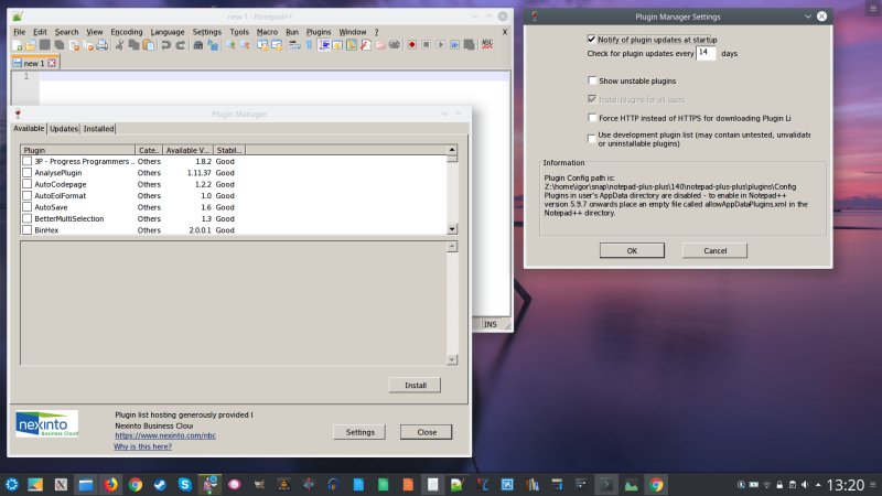 Plugin manager, details